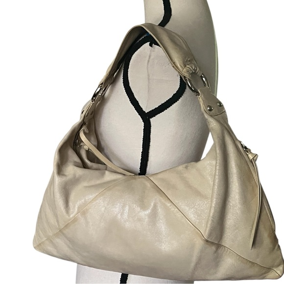 HOBO Handbags - HOBO light celery green Wide Strap Subtle Leather Handbag.